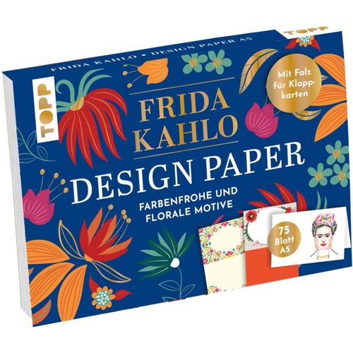frechverlag GmbH Design Paper Frida Kahlo DIN A5. Mit Falz für Klappkarten