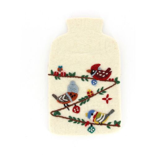 GLOBO Fair Trade Partner GmbH Wärmflaschenhülle »Wintervögel«