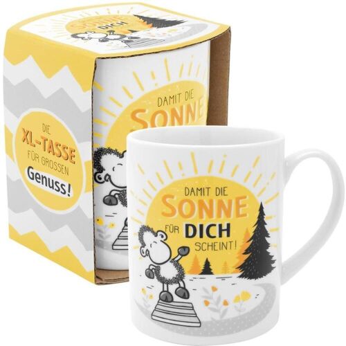 Sheepworld AG Sheepworld 47548 XL-Tasse Motiv Sonne, Porzellan, 60 cl