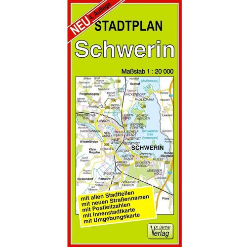 Barthel Dr. Stadtplan Schwerin 1 : 20 000