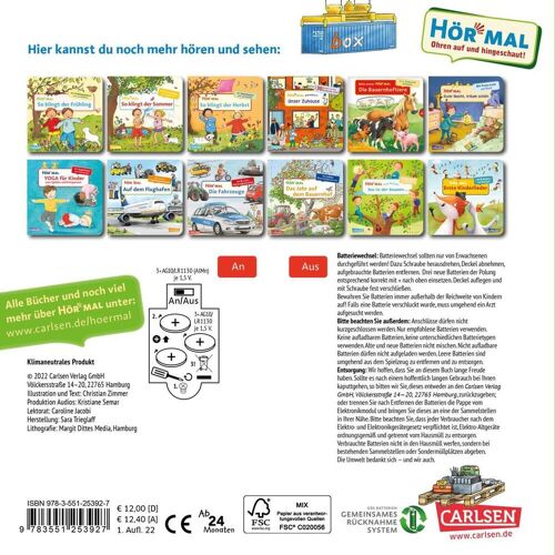 Carlsen Verlag GmbH Hör mal (Soundbuch): Die Eisenbahn