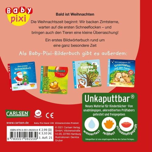 Carlsen Verlag GmbH Baby Pixi (unkaputtbar) 108: VE 5 Bald ist Weihnachten (5 Exemplare)