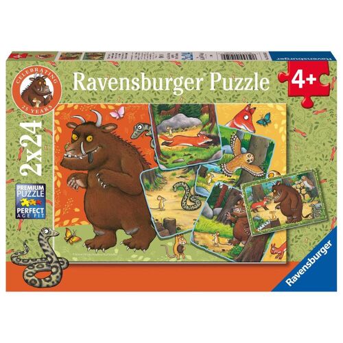 Ravensburger Spieleverlag Ravensburger Kinderpuzzle 12001050 - 25 Jahre Grüffelo! - 2x24 Teile Grüffelo Pu...