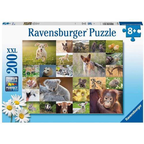 Ravensburger Spieleverlag Ravensburger Kinderpuzzle - 13353 Süße Tierbabys - 200 Teile Puzzle für Kinder a...