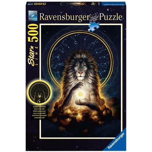 Ravensburger Spieleverlag Ravensburger Puzzle Starline 16992 Leuchtender Löwe 500 Teile Puzzle