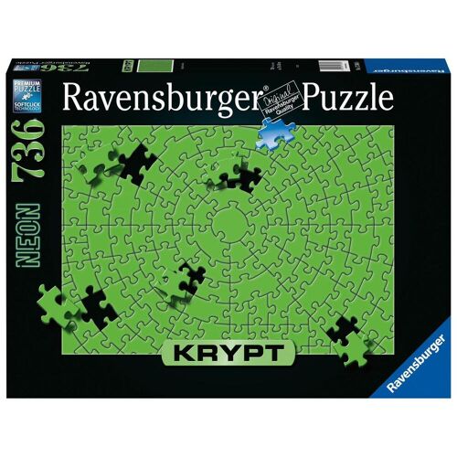 Ravensburger Spieleverlag Ravensburger Krypt Puzzle 17364 - Krypt Neon Green - 736 Teile Puzzle 14 Jahren