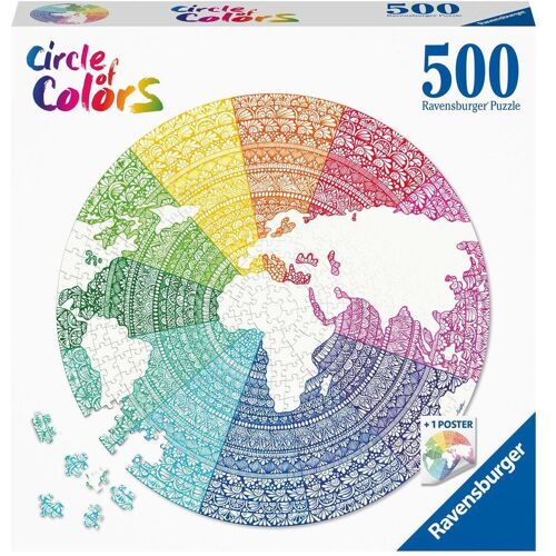 Ravensburger Spieleverlag Ravensburger Puzzle 17168 Circle of Colors - Mandala 500 Teile Puzzle