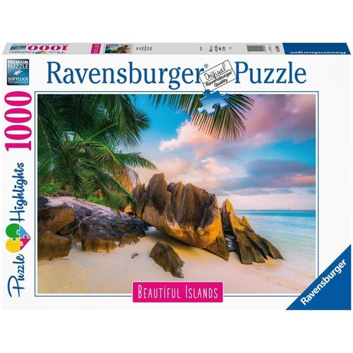 Ravensburger Spieleverlag Ravensburger Puzzle Beautiful Islands 16907 - Seychellen - 1000 Teile Puzzle für...