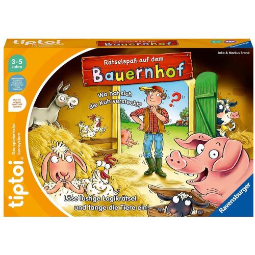 Ravensburger Spieleverlag Ravensburger tiptoi Spiel 00125 Rätselspaß auf dem Bauernhof - Lernspiel ab 3 Ja...