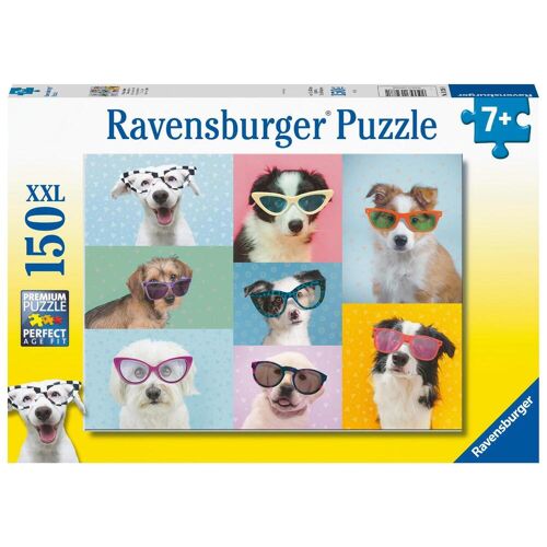 Ravensburger Spieleverlag Ravensburger Kinderpuzzle - Witzige Hunde - 150 Teile Puzzle für Kinder ab 7 Jah...
