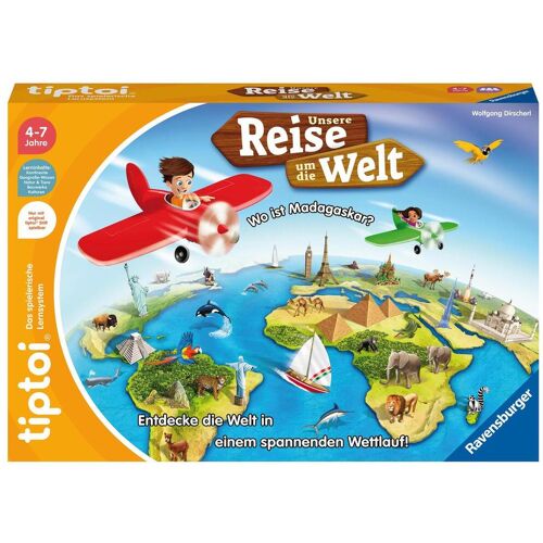 Ravensburger Spieleverlag Ravensburger tiptoi Spiel 00117 Unsere Reise um die Welt - Lernspiel ab 4 Jahren...