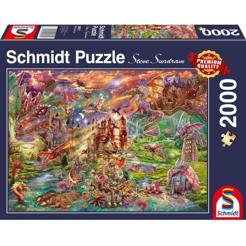 Schmidt Spiele GmbH Der Schatz der Drachen Puzzle 2.000 Teile