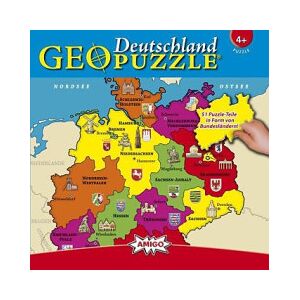 Amigo Spiel + Freizeit Geo Puzzle - Deutschland. 51 Teile