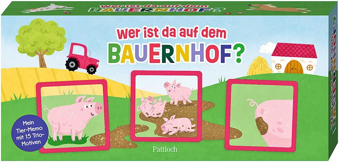 Pattloch Geschenkbuch Memo-Spiel »Wer ist da auf dem Bauernhof?«