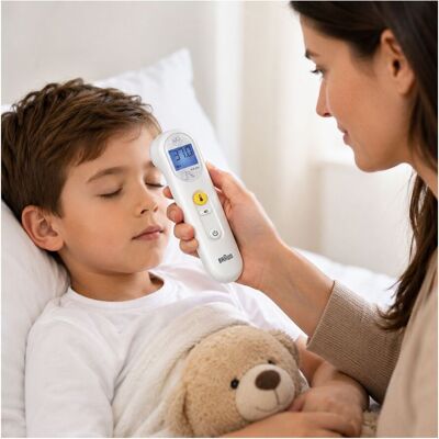 BRAUN Sensian™ 3 Stirn-Thermometer mit Nachtmodus, Speicherfunktion & beleuchtetem Display berührungslos 16851266 Weiß - neutral - Size: One-Size BRAUN Sensian™ 3 Stirn-Thermometer mit Nachtmodus, Speicherfunktion & beleuchtetem Display berührungslos 16851266 Weiß - neutral - Size: One-Size