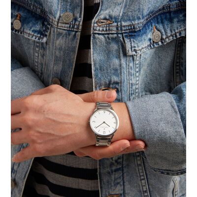Pierre Cardin Herren Armband-Uhr analoge Quarz-Uhr mit Edelstahl-Armband 3ATM 40mm CPI.2020 Silber - männlich - Size: One-Size Pierre Cardin Herren Armband-Uhr analoge Quarz-Uhr mit Edelstahl-Armband 3ATM 40mm CPI.2020 Silber - männlich - Size: One-Size