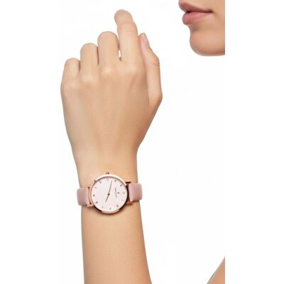 Pierre Cardin Damen Armband-Uhr schlichtes Ziffernblatt analoge Quarz-Uhr mit Leder-Armband 3ATM 36mm CBV.1124 Rosa - weiblich - Size: One-Size Pierre Cardin Damen Armband-Uhr schlichtes Ziffernblatt analoge Quarz-Uhr mit Leder-Armband 3ATM 36mm CBV.1124 Rosa - weiblich - Size: One-Size