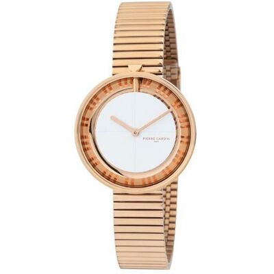 Pierre Cardin Damen Armband-Uhr zeitloses Ziffernblatt analoge Quarz-Uhr mit Edelstahl-Armband 3ATM 32mm CCMA.0017 Rose-Gold/Weiß - weiblich - Size: One-Size Pierre Cardin Damen Armband-Uhr zeitloses Ziffernblatt analoge Quarz-Uhr mit Edelstahl-Armband 3ATM 32mm CCMA.0017 Rose-Gold/Weiß - weiblich - Size: One-Size