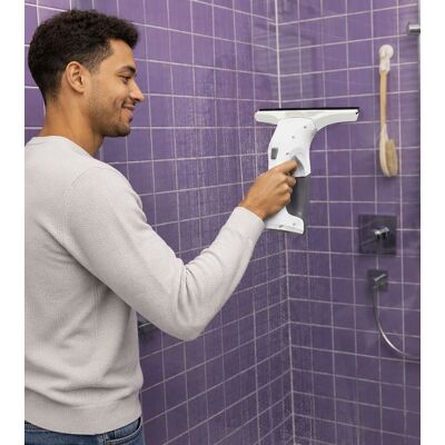 KÄRCHER KWI 1 Plus Fenstersauger mit Ladekabel und 20ml Fensterreiniger-Konzentrat Akku-Fenstersauger kabellos Weiß - neutral - Size: One-Size KÄRCHER KWI 1 Plus Fenstersauger mit Ladekabel und 20ml Fensterreiniger-Konzentrat Akku-Fenstersauger kabellos Weiß - neutral - Size: One-Size