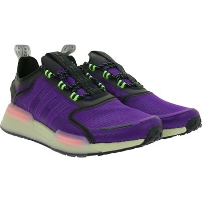 sportliche adidas NMD_V3 Sneaker nachhaltige Lauf-Schuhe für Damen und Herren mit BOOST Dämpfung GW3062 Lila/Schwarz/Grün - neutral - Size: 41 1/3 sportliche adidas NMD_V3 Sneaker nachhaltige Lauf-Schuhe für Damen und Herren mit BOOST Dämpfung GW3062 Lila/Schwarz/Grün - neutral - Size: 41 1/3