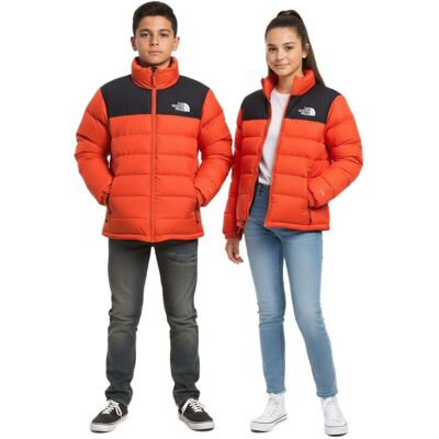 THE NORTH FACE Massif Daunenjacke Kinder Jungen Ski-Jacke Jugendliche wasserabweisende Schnee-Jacke Gänsedaunen NF0A827Z1W2 Orange/Schwarz - männlich - Size: M THE NORTH FACE Massif Daunenjacke Kinder Jungen Ski-Jacke Jugendliche wasserabweisende Schnee-Jacke Gänsedaunen NF0A827Z1W2 Orange/Schwarz - männlich - Size: M