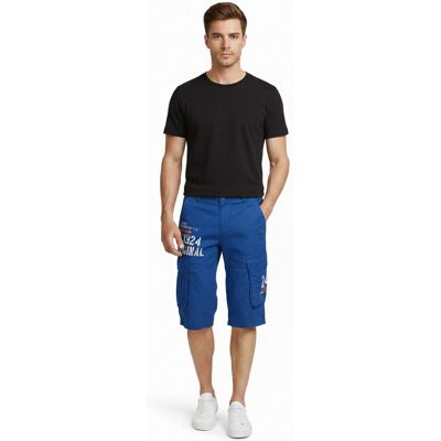 FQ1924 Mael Herren Freizeit-Bermuda Cargo-Shorts Baumwoll-Hose Sommer-Hose 21900196 181018 Blau - männlich - Size: L FQ1924 Mael Herren Freizeit-Bermuda Cargo-Shorts Baumwoll-Hose Sommer-Hose 21900196 181018 Blau - männlich - Size: L