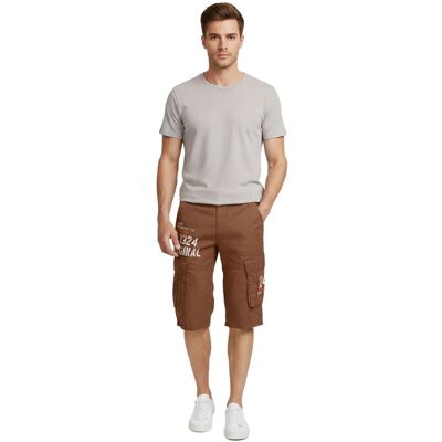 FQ1924 Mael Herren Freizeit-Bermuda Cargo-Shorts Baumwoll-Hose Sommer-Hose 21900196 181018 Braun - männlich - Size: L FQ1924 Mael Herren Freizeit-Bermuda Cargo-Shorts Baumwoll-Hose Sommer-Hose 21900196 181018 Braun - männlich - Size: L