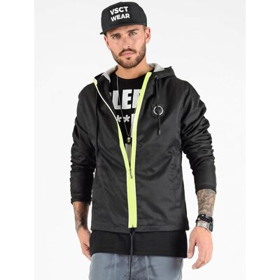 vsct Conzraast Neon Reißverschlussjacke Schwarz - männlich - Size: S vsct Conzraast Neon Reißverschlussjacke Schwarz - männlich - Size: S