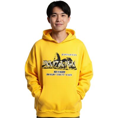 DWD! Studioz DWD Studioz Herren Sugar Loaf Kapuzen-Pullover Oversize-Hoodie 430 g/m² Baumwoll-Hoody Gelb - männlich - Size: M DWD! Studioz DWD Studioz Herren Sugar Loaf Kapuzen-Pullover Oversize-Hoodie 430 g/m² Baumwoll-Hoody Gelb - männlich - Size: M