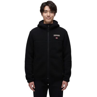 NAPAPIJRI T-Tynik FZH Herren Fleece-Jacke nachhaltige Sweat-Jacke mit seitlichen Eingriffstaschen Fleecejacke NP0A4IA80411 Schwarz - männlich - Size: S NAPAPIJRI T-Tynik FZH Herren Fleece-Jacke nachhaltige Sweat-Jacke mit seitlichen Eingriffstaschen Fleecejacke NP0A4IA80411 Schwarz - männlich - Size: S