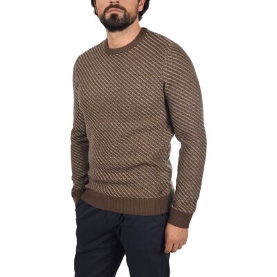klassischer BLEND BHCalisto Herren Grobstrickpullover mit Rundhals Strickpullover 20711925ME-191116 Braun - männlich - Size: 2XL klassischer BLEND BHCalisto Herren Grobstrickpullover mit Rundhals Strickpullover 20711925ME-191116 Braun - männlich - Size: 2XL