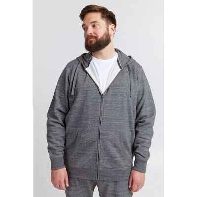 klassische BLEND BT Velno Herren Kapuzenjacke mit Reißverschluss Sweatjacke Große Größen 20714928ME-200277 Grau - männlich - Size: 5XL klassische BLEND BT Velno Herren Kapuzenjacke mit Reißverschluss Sweatjacke Große Größen 20714928ME-200277 Grau - männlich - Size: 5XL