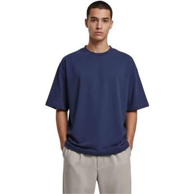 Prohibited Savile Row Team Herren T-Shirt Baumwoll-Shirt mit auffälligem Rückenprint Kurzarm-Shirt Oversized-Fit Navy - männlich - Size: XS Prohibited Savile Row Team Herren T-Shirt Baumwoll-Shirt mit auffälligem Rückenprint Kurzarm-Shirt Oversized-Fit Navy - männlich - Size: XS