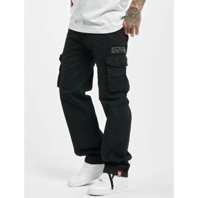 moderne Alpha Industries Herren Jeans Kordelzug Reißverschluss mit Baumwolle Schwarz - männlich - Size: 32 moderne Alpha Industries Herren Jeans Kordelzug Reißverschluss mit Baumwolle Schwarz - männlich - Size: 32