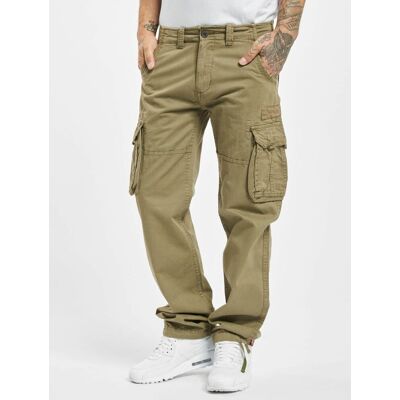bequeme Alpha Industries Herren Jeans Taschen mit Baumwolle Khaki - männlich - Size: 31 bequeme Alpha Industries Herren Jeans Taschen mit Baumwolle Khaki - männlich - Size: 31