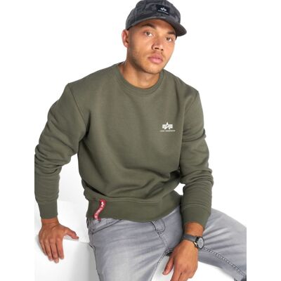 bequemes Alpha Industries Herren Sweatshirt mit Baumwolle Grün - männlich - Size: L bequemes Alpha Industries Herren Sweatshirt mit Baumwolle Grün - männlich - Size: L