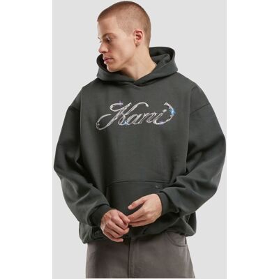 moderner Karl Kani Herren Hoodie 350 g/m² mit Baumwolle Schwarz - männlich - Size: XS moderner Karl Kani Herren Hoodie 350 g/m² mit Baumwolle Schwarz - männlich - Size: XS