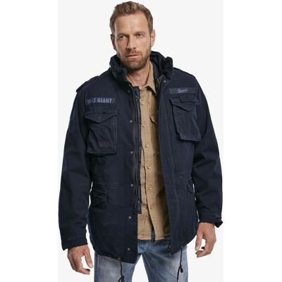 funktionale Brandit Herren Jacke Reißverschluss Kapuze mit Baumwolle Navy - männlich - Size: 6XL funktionale Brandit Herren Jacke Reißverschluss Kapuze mit Baumwolle Navy - männlich - Size: 6XL