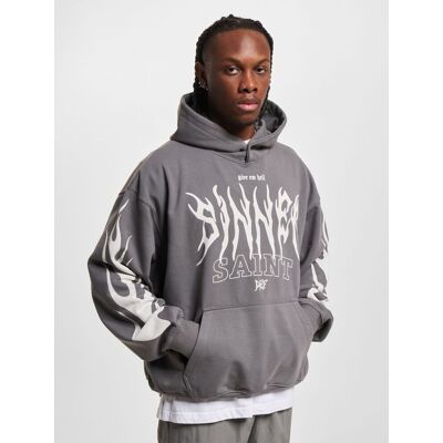 lässiger DEF Herren Hoodie Rippstrick Kapuze mit Baumwolle Grau - männlich - Size: L lässiger DEF Herren Hoodie Rippstrick Kapuze mit Baumwolle Grau - männlich - Size: L