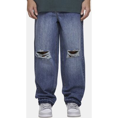 stylische MJ Gonzales Herren Jeans Reißverschluss Oversize mit Baumwolle Blau - männlich - Size: 42 stylische MJ Gonzales Herren Jeans Reißverschluss Oversize mit Baumwolle Blau - männlich - Size: 42
