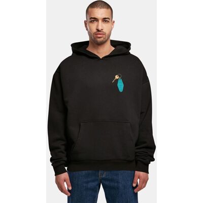 bequemer Mister Tee Herren Hoodie Rippbündchen Kapuze 460 g/m² mit Baumwolle Schwarz - männlich - Size: 4XL bequemer Mister Tee Herren Hoodie Rippbündchen Kapuze 460 g/m² mit Baumwolle Schwarz - männlich - Size: 4XL