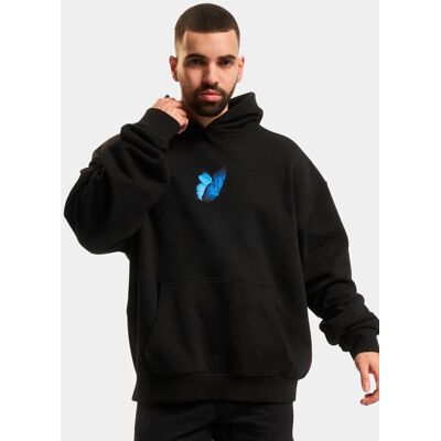 moderner Mister Tee Unisex Hoodie Kordelzug Rippbündchen 460 g/m² mit Baumwolle Schwarz - männlich - Size: XXL moderner Mister Tee Unisex Hoodie Kordelzug Rippbündchen 460 g/m² mit Baumwolle Schwarz - männlich - Size: XXL