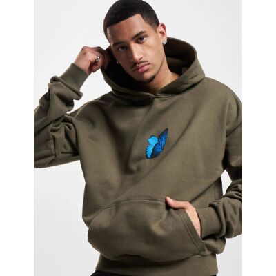 weicher Mister Tee Herren Hoodie große Kapuze Rippbündchen 460 g/m² mit Baumwolle Khaki - männlich - Size: 4XL weicher Mister Tee Herren Hoodie große Kapuze Rippbündchen 460 g/m² mit Baumwolle Khaki - männlich - Size: 4XL