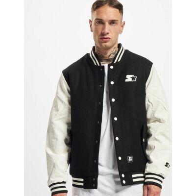 lässige STARTER Herren Jacke Taschen 600 g/m² Schwarz/Weiß - männlich - Size: L lässige STARTER Herren Jacke Taschen 600 g/m² Schwarz/Weiß - männlich - Size: L