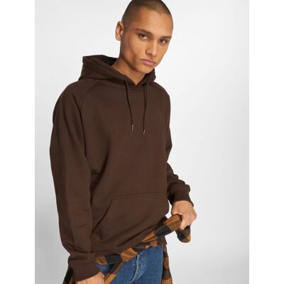 moderner URBAN CLASSICS Herren Hoodie Rippbündchen Kapuze 380 g/m² mit Baumwolle Braun - männlich - Size: L moderner URBAN CLASSICS Herren Hoodie Rippbündchen Kapuze 380 g/m² mit Baumwolle Braun - männlich - Size: L