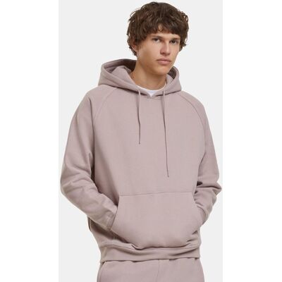 lässiger Urban Classics Herren Hoodie Rippbündchen Kapuze 380 g/m² mit Baumwolle Alt-Rosa - männlich - Size: XL lässiger Urban Classics Herren Hoodie Rippbündchen Kapuze 380 g/m² mit Baumwolle Alt-Rosa - männlich - Size: XL