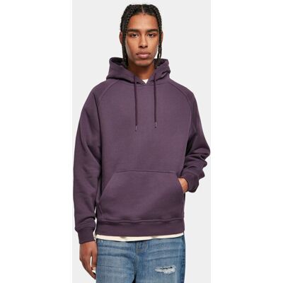 lässiger Urban Classics Herren Hoodie Rippbündchen Kapuze 380 g/m² mit Baumwolle Violett - männlich - Size: S lässiger Urban Classics Herren Hoodie Rippbündchen Kapuze 380 g/m² mit Baumwolle Violett - männlich - Size: S