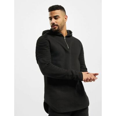 lässiger Urban Classics Herren Hoodie Rippbündchen Kapuze 280 g/m² mit Baumwolle Schwarz - männlich - Size: S lässiger Urban Classics Herren Hoodie Rippbündchen Kapuze 280 g/m² mit Baumwolle Schwarz - männlich - Size: S