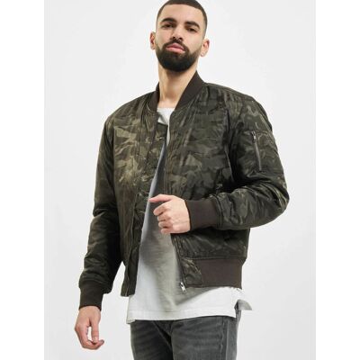 moderne Urban Classics Herren Bomber-Jacke 63 g/m² Übergangs-Jacke Militär-Grün - männlich - Size: M moderne Urban Classics Herren Bomber-Jacke 63 g/m² Übergangs-Jacke Militär-Grün - männlich - Size: M