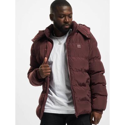 moderne URBAN CLASSICS Herren Jacke Reißverschluss Kapuze 139 g/m² Bordeaux-Rot - männlich - Size: M moderne URBAN CLASSICS Herren Jacke Reißverschluss Kapuze 139 g/m² Bordeaux-Rot - männlich - Size: M